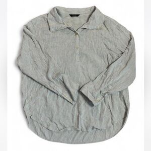 Effortless Silk Blend Button Up